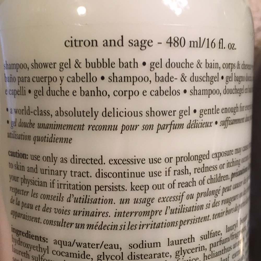 Philosophy Citron and Sage 16oz Shampoo Shower gel - Picture 4 of 5